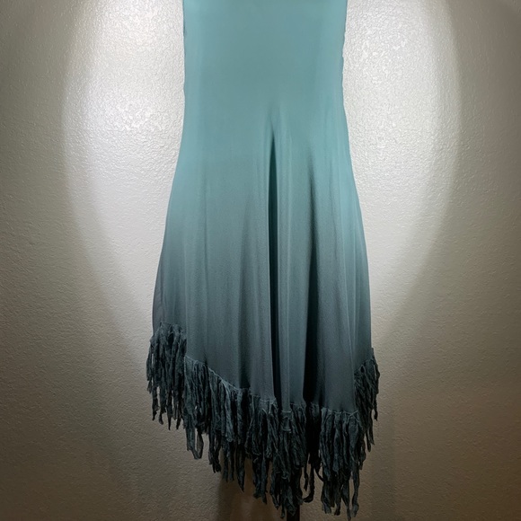 Viviana Uchitel Gradient Shibori Fringe Dress NWT - Picture 2 of 8